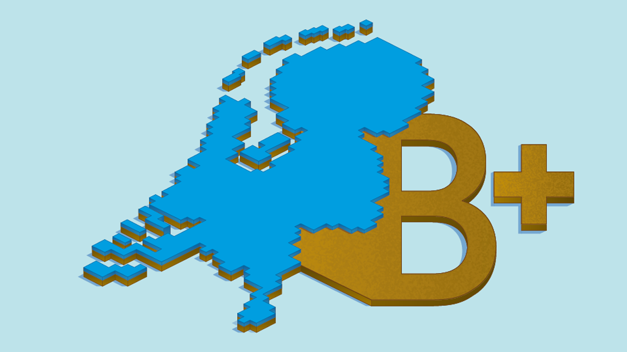 Illustratie Bodem+ blauw