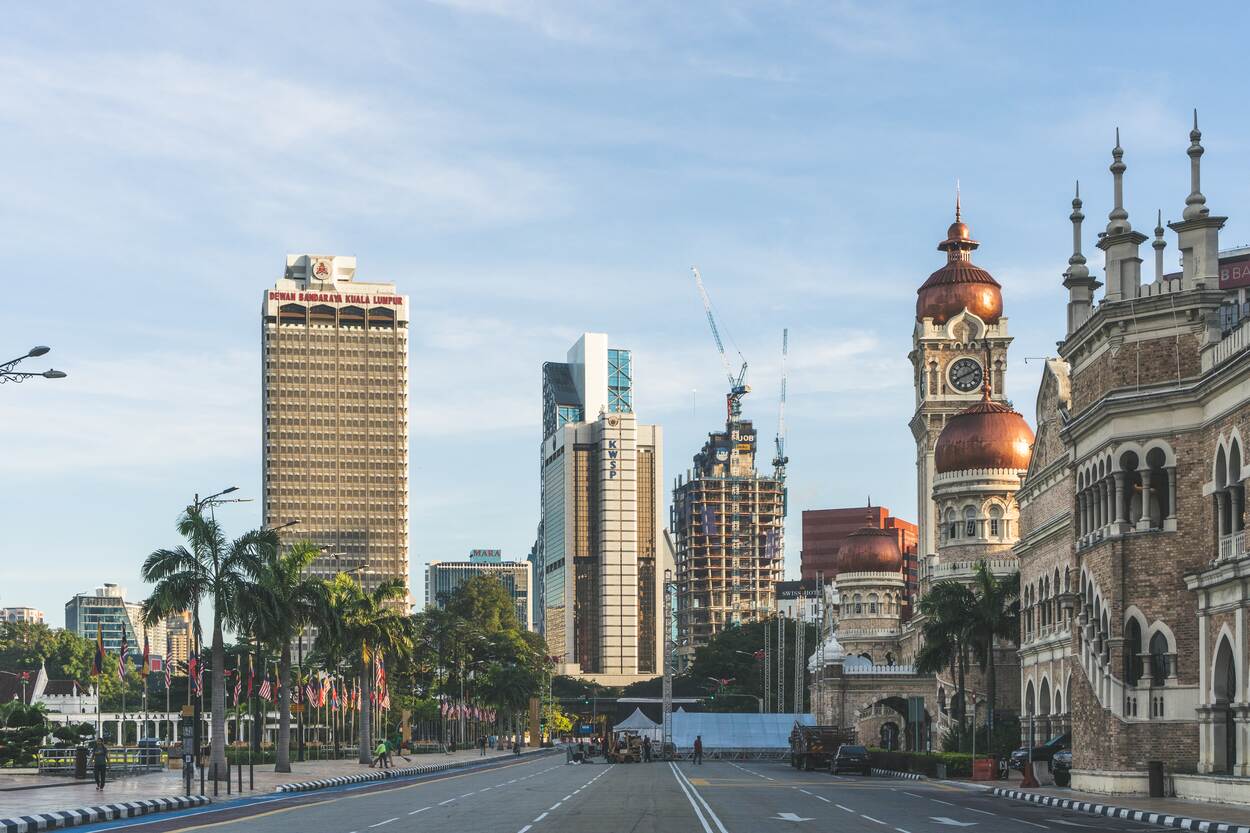 Sunrise at Dataran Merdeka, Kuala Lumpur