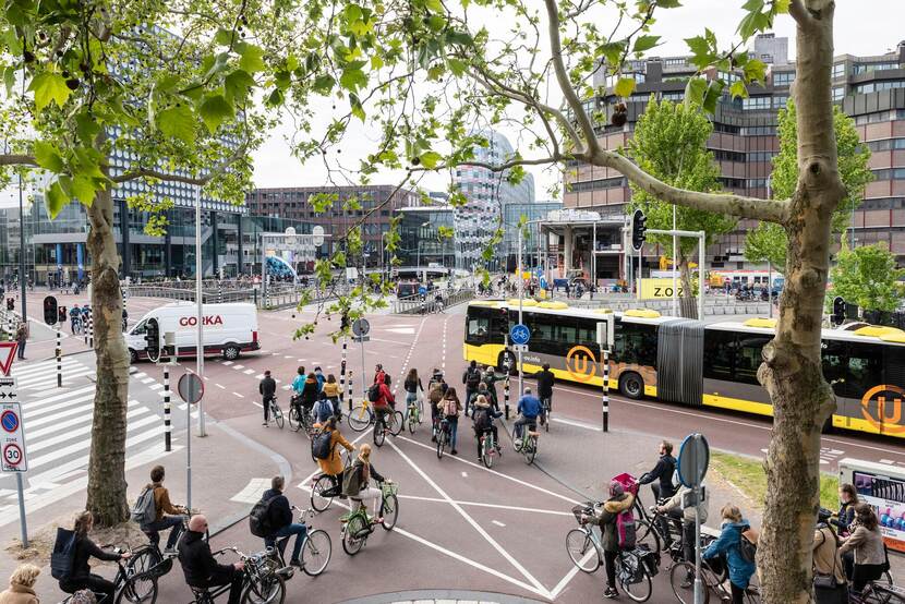 Verkeer in de stad Utrecht